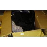 Box of assorted vintage clothes