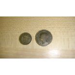 King William IV silver three half pence 1834 F/GF.