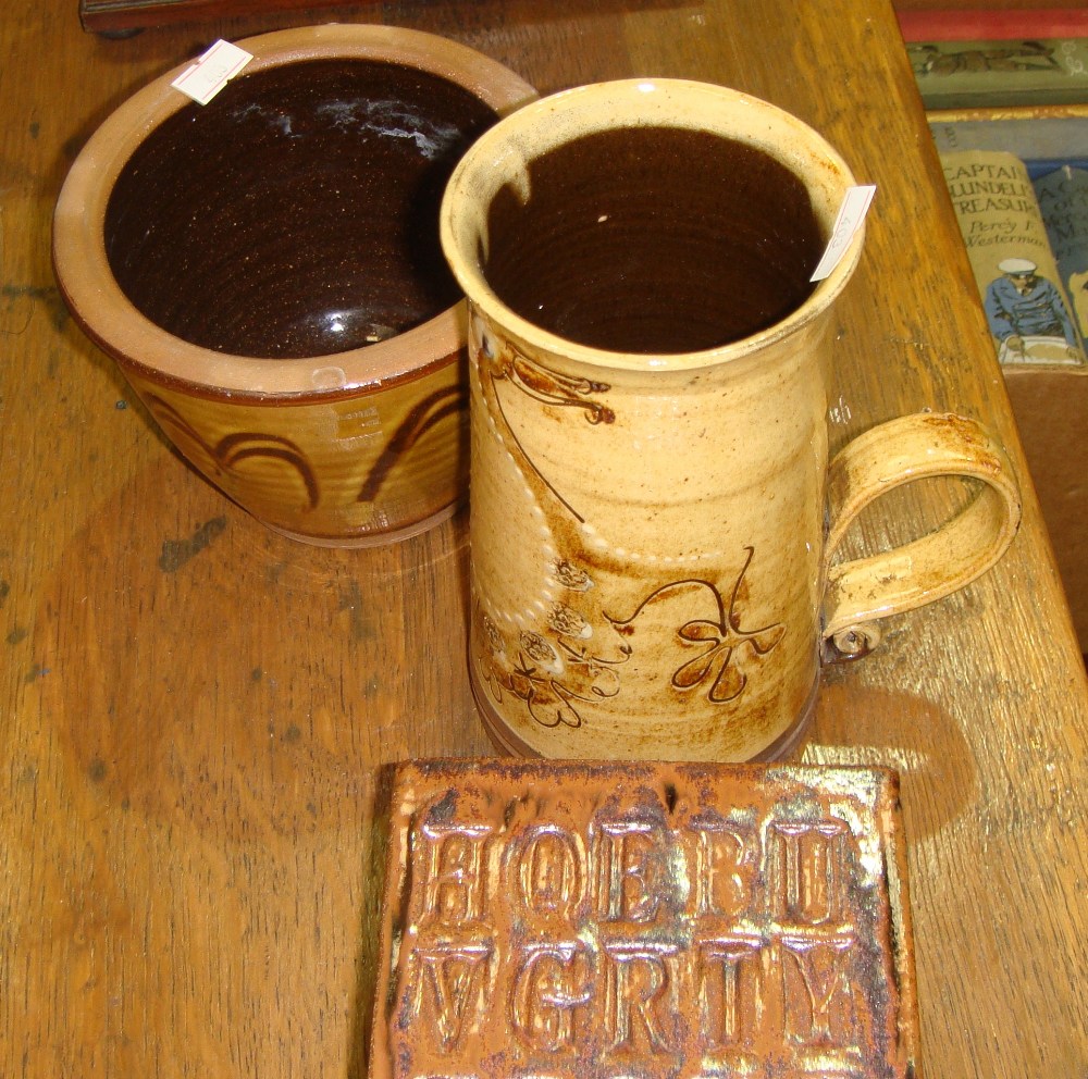 3 x pieces of assorted studio pottery