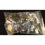 Large bag of assorted costume jewellery