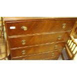 Vintage walnut chest of drawers