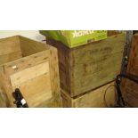 4 x Vintage wooden crates