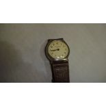 Vintage Gents wristwatch with leather strap