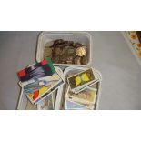 Assorted trade / tea cards and Footballing coin tokens