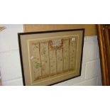 Antique map The Road from Bristol to Exeter by John Ogilby 35 cms x 45 cms