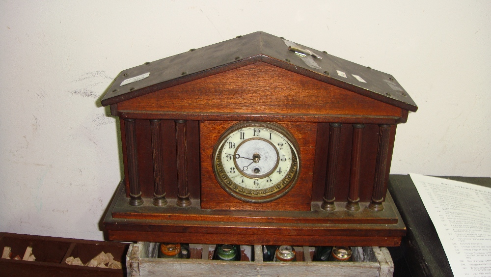 Early 20th century mahogany mantle clock