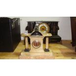 Vintage onyx mantle clock