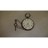 19th century pocket watch with subsidiary second dial,