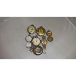 Assorted pocket watches spares / repairs including Smiths, Ingersoll , Timex wristwatch,