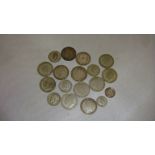 134 g of pre decimal silver coins & 24 g of pre 1920 silver coins,