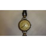 Early 20th century wristwatch by High Grade Wristwatch Company, Swiss movement in continental .