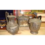 Assorted plated ware including coffee pots