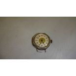 Vintage ladies wristwatch in silver case,