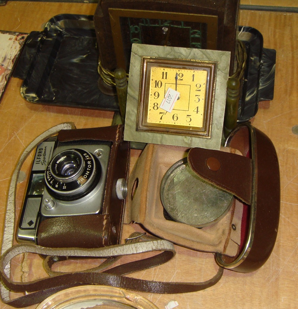 2 x vintage bakelite clocks,