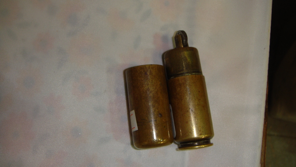 Unusual brass bullet trench art petrol lighter