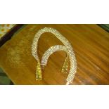 Diamonite necklace and bracelet set