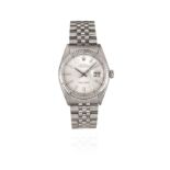 OROLOGIO DA POLSO ROLEX OYSTER PERPETUAL DATE JUST, REF. 1601 CASSA N. 4'164'904, 1976 CIRCA, IN