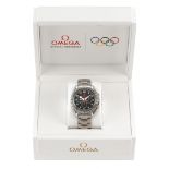 OROLOGIO DA POLSO CON CRONOGRAFO OMEGA SPEEDMASTER BROAD ARROW OLYMPIC, REF. 1780030, IN ACCIAIO,