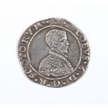 James VI 1567-1625 Seventh coinage, Five Shillings, 4.99g Rare XF 1598.