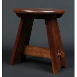 A Cotswolds school hardwood small circular occasional table, 35cm. Condition Report.