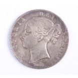 1847 Victoria crown 28.16g. VF.