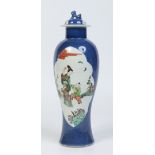 A 19th century Chinese baluster jar and cover.