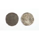 Two Henry III hammered silver penny coins 1207-1272, 2.69g. VF.