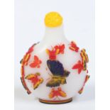 A Chinese cameo glass snuff bottle.