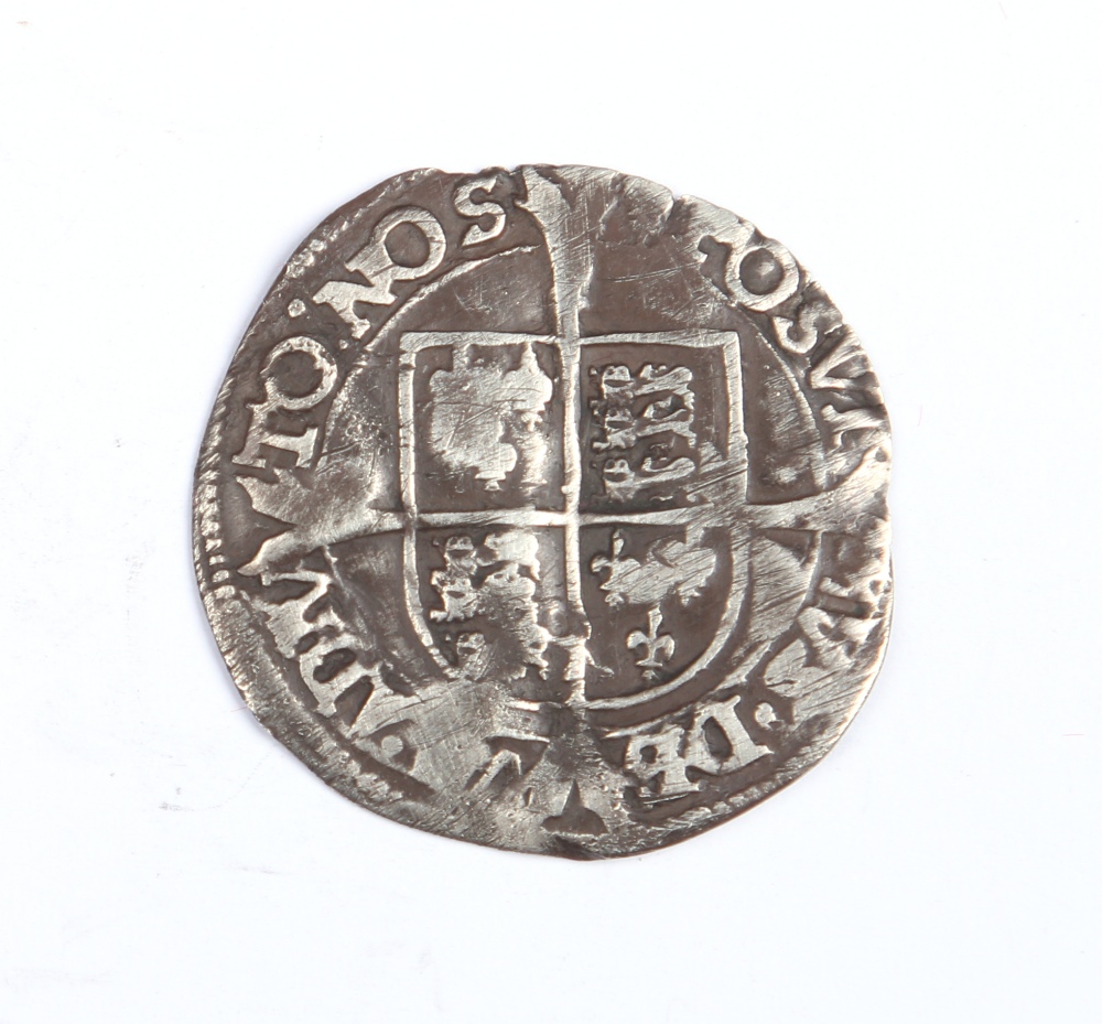 A 16th century fine silver Tudor coin, worn condition 23mm, 1.74g AG. - Image 2 of 2