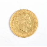 George III gold sovereign, 1817. 7.94g VF.