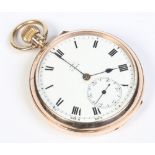 A Victorian 9 carat gold case pocket watch by Dent of London.