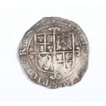 Charles I silver Shilling 1625-1649, 5.88g. F.