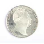 A Gulielmus IIII silver coin Dated 1836, 24.90g VF+.