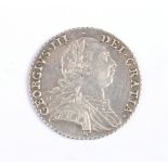 George III silver shilling 6.03g. VF.