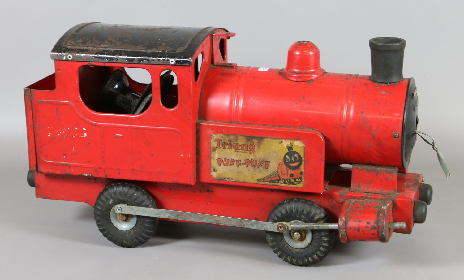 A childs tinplate Triang Puff Puff engine.
