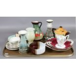 A tray lot of collectables to include Carltonware dish and novelty pepper shaker, Wedgwood,
