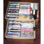 Two boxes of DVDs including box sets.