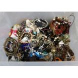 A large collection of modern costume jewellery, mainly bangles etc.