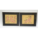 Pair Andy Warhol Signed Lithographs