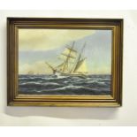 A.F. Ernlund (1879-1957) Ship Painting