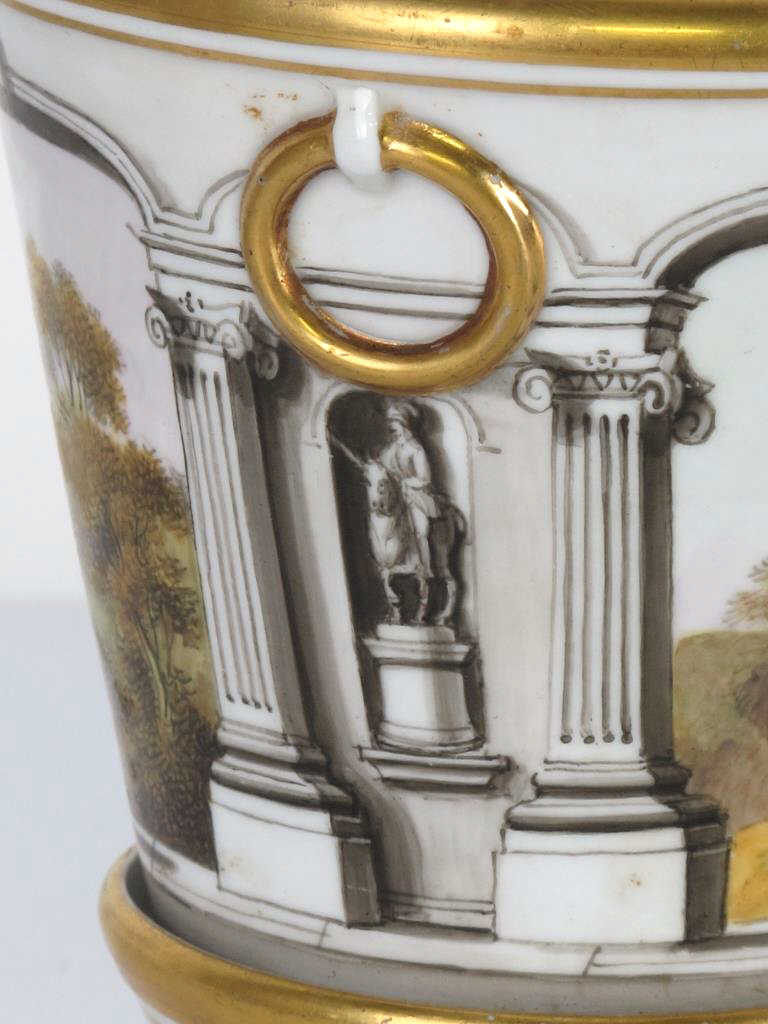 English Porcelain Cache Pot - Image 5 of 9