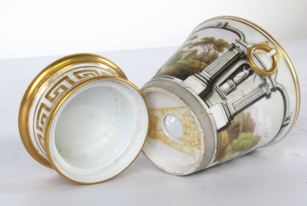 English Porcelain Cache Pot - Image 8 of 9