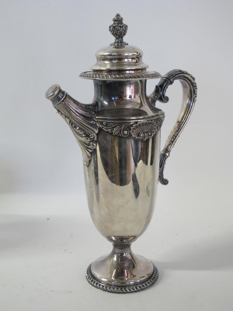 King George Silver Plate Pitcher