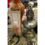 Aladdin paraffin lamp & boxed chimney