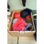 Box of ladies hats