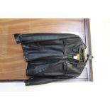 1980's Zender men's leather jacket (size S)