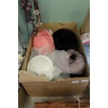 Box of ladies hats