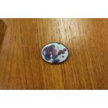 White metal Ruskin pottery brooch