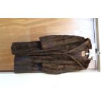 Brown fur coat