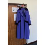 Ladies purple woollen overcoat, by Together